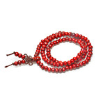 Jean Claude Jewelry // Multi-Wrap Red Wood Bracelet // Red