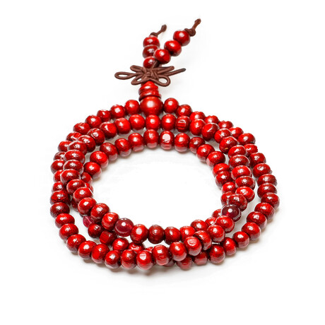 Jean Claude Jewelry // Multi-Wrap Red Wood Bracelet // Red