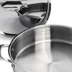 Professional // Stainless Steel Tri-Ply 5-Piece Starter Cookware Set