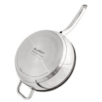 Essentials Belly Shape 18/10 Stainless Steel 6pc Starter Set: 5.5Qt Stockpot, 1.5Qt Sauce Pan, and 3.2Qt Deep Skillet, with Metal Lids