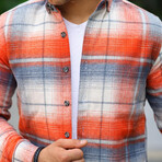 Plaid Flannel Shirt // Orange (M)