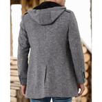 Hooded Overcoat // Gray Melange (S)