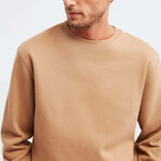 Crewneck Sweatshirt // Camel (S)