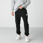 Sweatpants with Decorative Labeled // Black (XS)
