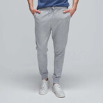 Sweatpants 3 Pockets with Front Drawstring // Gray Melange (M)
