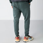 Sweatpants 3 Pockets with Front Drawstring // Sage Green (S)