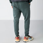 Sweatpants 3 Pockets with Front Drawstring // Sage Green (M)