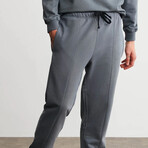 Sweatpants 3 Pockets with Front Drawstring // Gray (L)