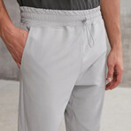 Sweatpants with Front Drawstring // Gray (M)