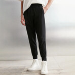 Sweatpants with Front Drawstring // Black (XS)