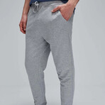 Sweatpants 3 Pockets with Front Drawstring // Gray Melange (M)