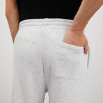 Sweatpants 3 Pocket Regular with Printed Phrase // Gray Melange (S)
