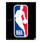 Jerry West Signed NBA Logo Image 16x20 Photo