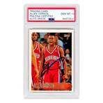 Allen Iverson Signed Philadelphia 76ers 1996 Topps Rookie Basketball Card #171 (PSA Encapsulated - Auto Grade 10)