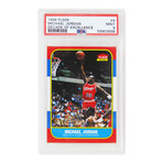 Michael Jordan (Chicago Bulls) 1996 Fleer Basketball (RC Card Image) #4 - PSA 9 MINT (New Label)