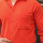 Single Pocket Fleece Shirt // Orange (2XL)