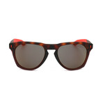 Nike Men's Sunglasses // Essential Navigator MEV10202055419145 // Matte Tortoise and Red Frame With Grey Tri Cop Lens