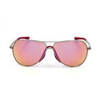 Nike Unisex Sunglasses // EV10850766212140 // Light Bone Rose Frame With Super Pink Lens