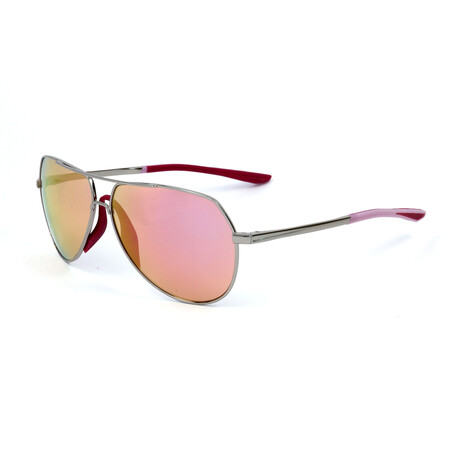 Nike Unisex Sunglasses // EV10850766212140 // Light Bone Rose Frame With Super Pink Lens