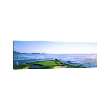 7th Hole, Pebble Beach Golf Links, Monterey County, California, USA by Panoramic Images (24"H x 72"W x 1.5"D)