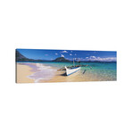 Fishing boat moored on the beach, Palawan, Philippines by Panoramic Images (12"H x 36"W x 1.5"D)
