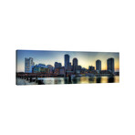 Boston Panoramic Skyline Cityscape by Unknown Artist (12"H x 36"W x 1.5"D)