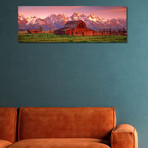 Barn Grand Teton National Park WY USA by Panoramic Images (12"H x 36"W x 1.5"D)
