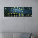 Starry Night Over The Rhone by Vincent van Gogh (12"H x 36"W x 1.5"D)
