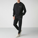 Sweatshirt & Sweatpant Set // Black (S)