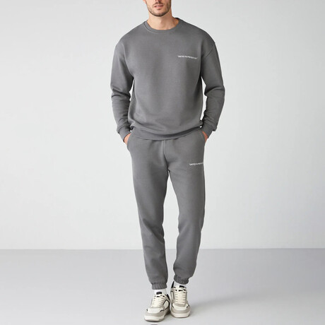 Sweatshirt & Sweatpant Set // Gray (XS)