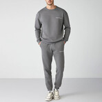 Sweatshirt & Sweatpant Set // Gray (XS)