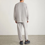 Sweatshirt & Sweatpant Set // Light Gray (L)
