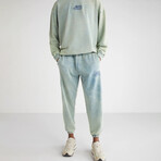 Sweatshirt & Sweatpant Set // Blue + Seafoam (M)