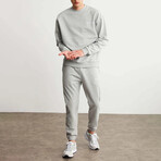 Sweatshirt & Sweatpant Set // Gray Melange (M)