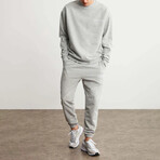 Sweatshirt & Sweatpant Set // Gray Melange (M)