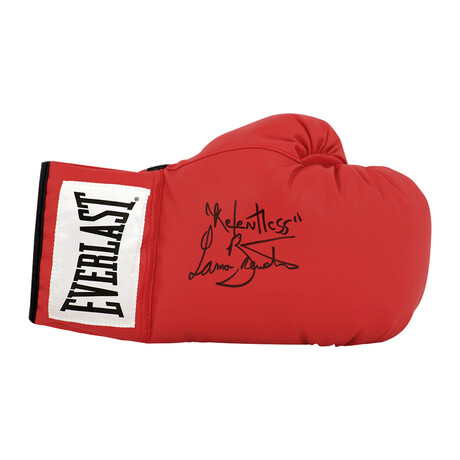 Lamon Brewster Signed Everlast Red Full Size Boxing Glove w/Relentless