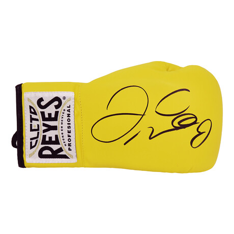 Floyd Mayweather Jr. Signed Cleto Reyes Yellow Boxing Glove