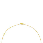 18K Yellow Gold Diamond Necklace II // 18" // New