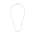 18K Yellow Gold Diamond Necklace I // 18" // New