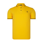Tipped Polo // Yellow (S)