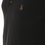 Tipped Polo // Black (S)