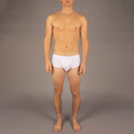 Wayne Brief // Solid White (L)