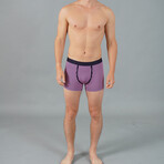 Boxer Brief // Vertical Stripe Pink + Navy (XL)