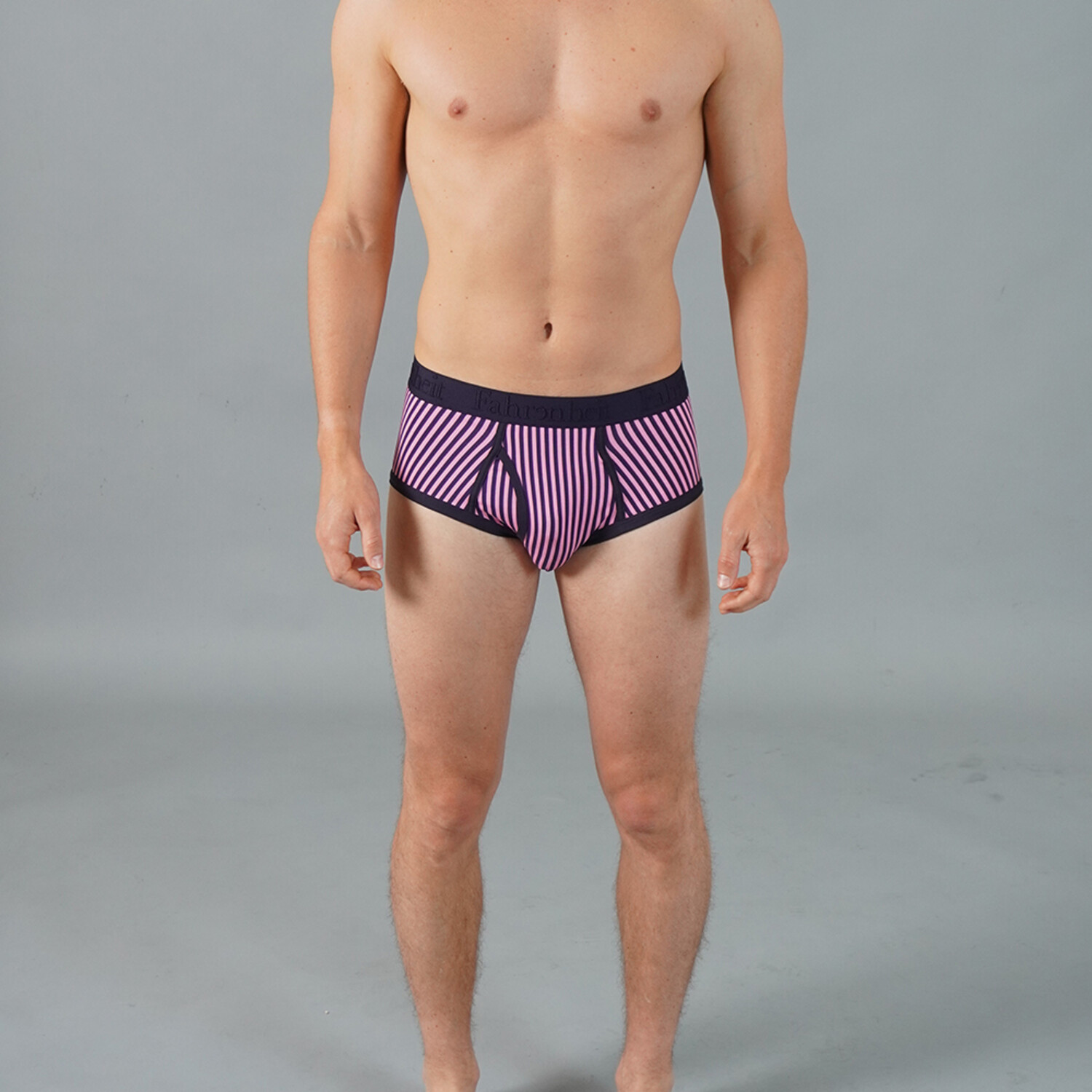 Wayne Brief // Vertical Stripe Pink + Navy (2XL) - Fahrenheit Men's  Bodywear - Touch of Modern