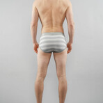 Wayne Brief // Grey Rugby Stripe (L) - Fahrenheit Men's Bodywear - Touch of  Modern