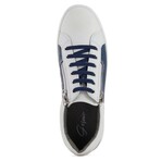 26's Laceless Low Top Sneaker // White + Navy (US: 11)