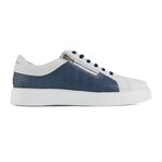 26's Laceless Low Top Sneaker // White + Navy (US: 9.5)