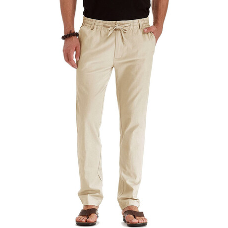 Drawstring Chinos // Light Khaki (XS)