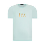 Small Logo Crewneck T-Shirt // Light Blue (S)