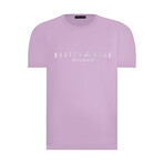 Logo Crewneck T-Shirt // Pink (S)